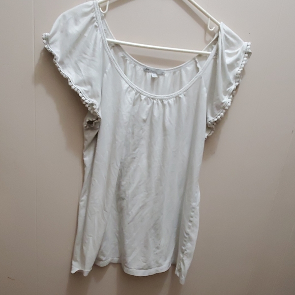 GAP Tops - 2/$10 Gap White Blouse with Sleeve Detail